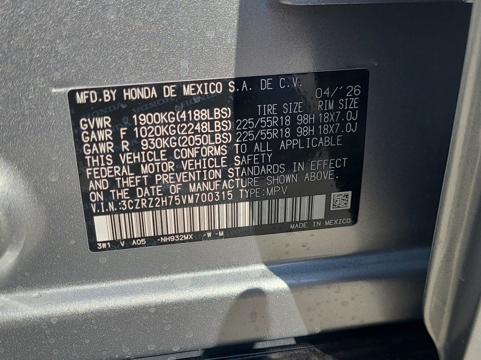 2027 Honda HR-V EX-L