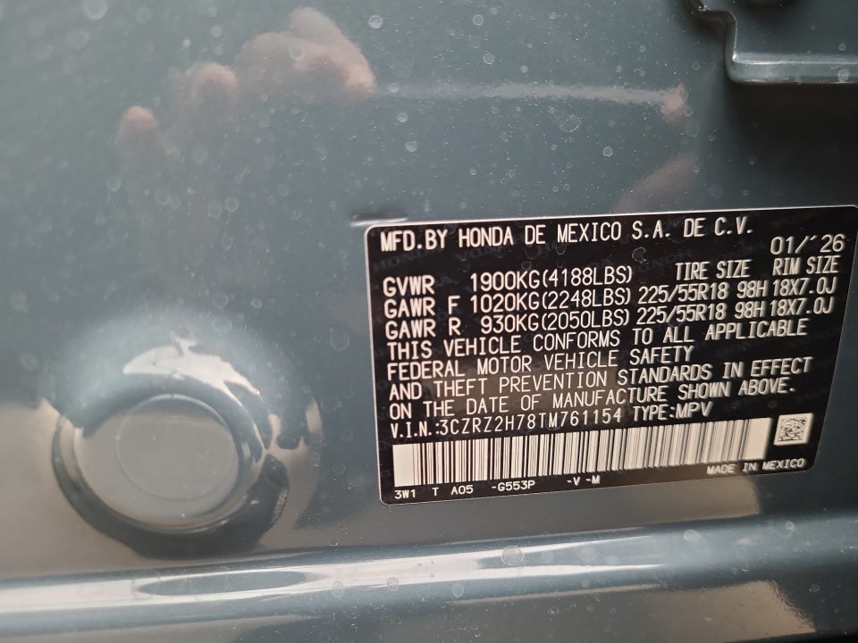 2026 Honda HR-V AWD EX-L