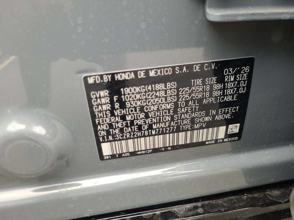 2026 Honda HR-V AWD EX-L