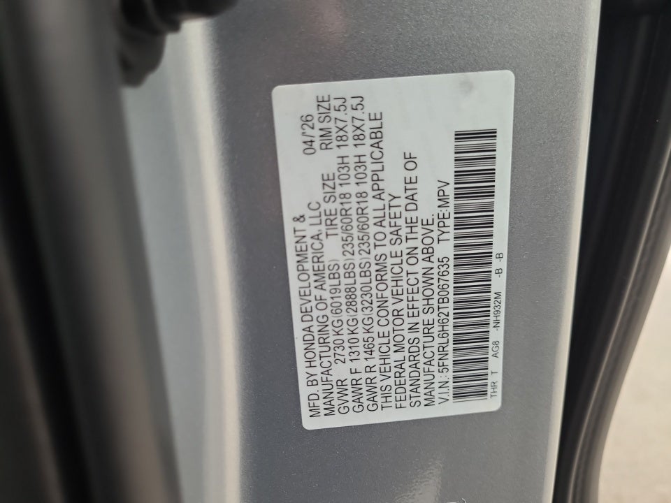 2026 Honda Odyssey EX-L