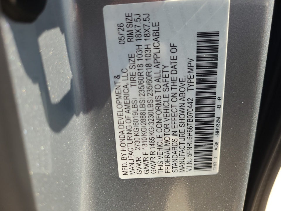 2026 Honda Odyssey EX-L