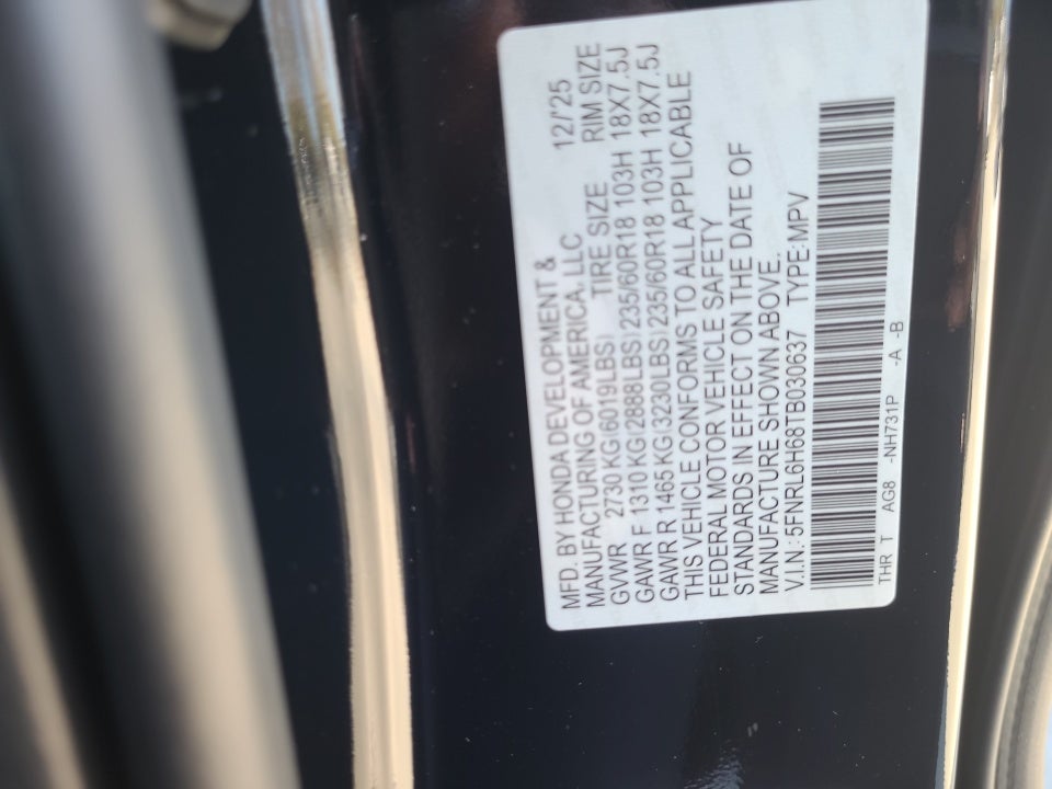 2026 Honda Odyssey EX-L