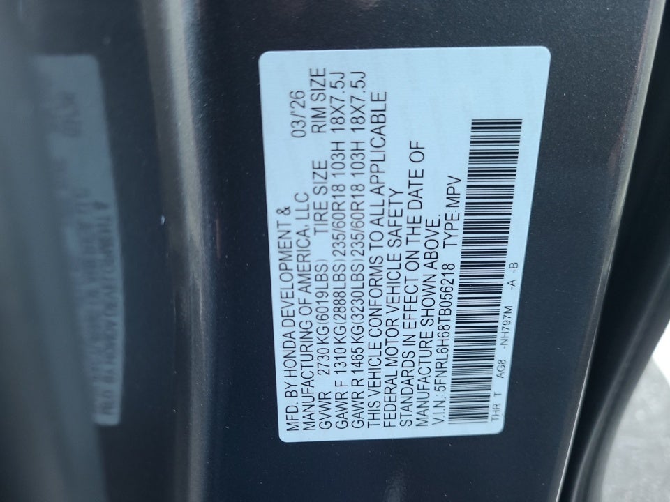 2026 Honda Odyssey EX-L