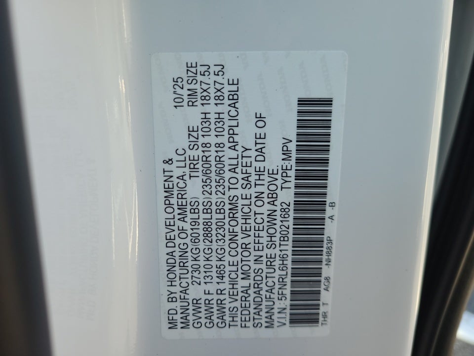 2026 Honda Odyssey EX-L