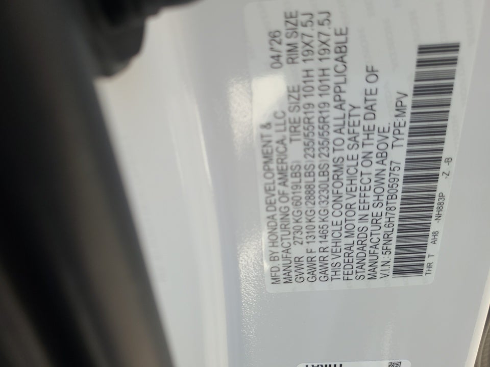 2026 Honda Odyssey Sport-L