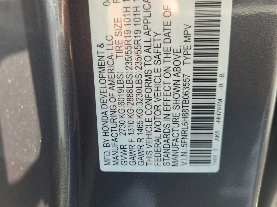 2026 Honda Odyssey Touring