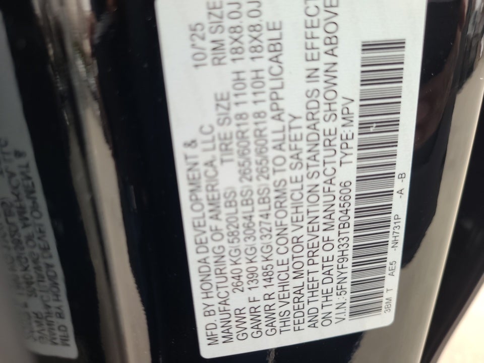 2026 Honda Passport AWD RTL