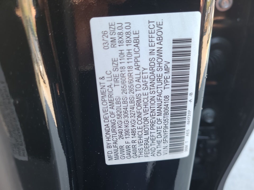 2026 Honda Passport AWD RTL