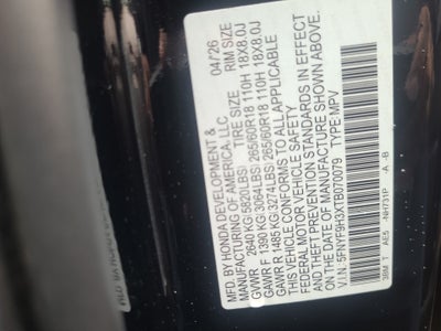 2026 Honda Passport AWD RTL