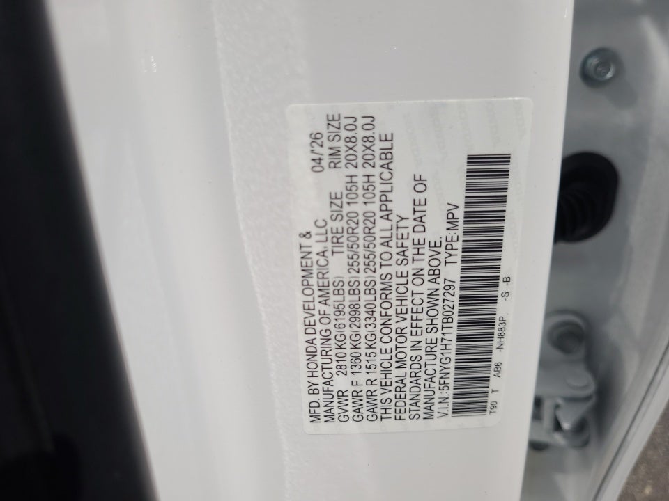 2026 Honda Pilot Touring