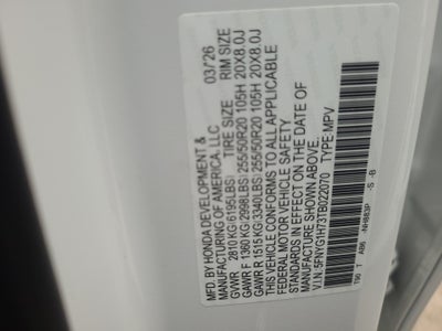 2026 Honda Pilot Touring