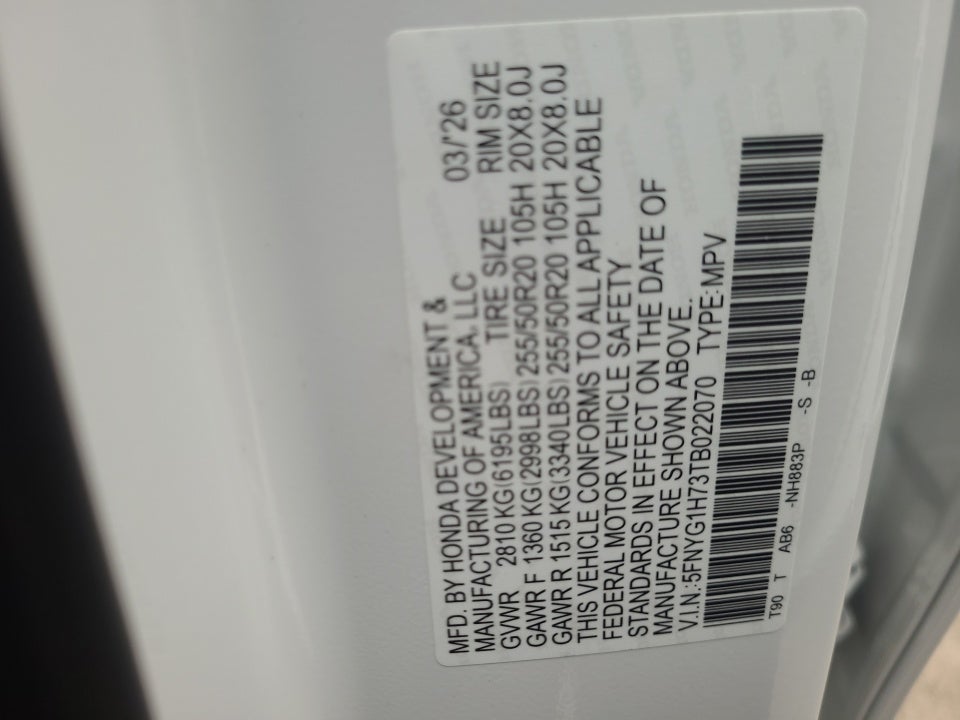 2026 Honda Pilot Touring