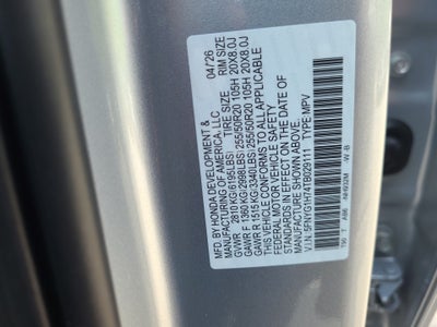 2026 Honda Pilot Touring