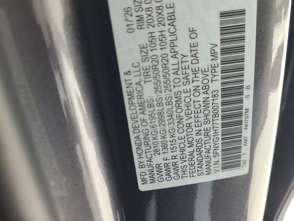 2026 Honda Pilot Touring