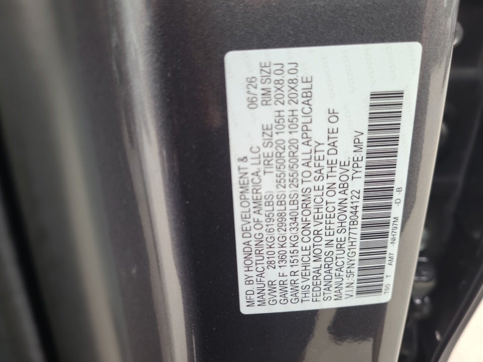 2026 Honda Pilot Touring