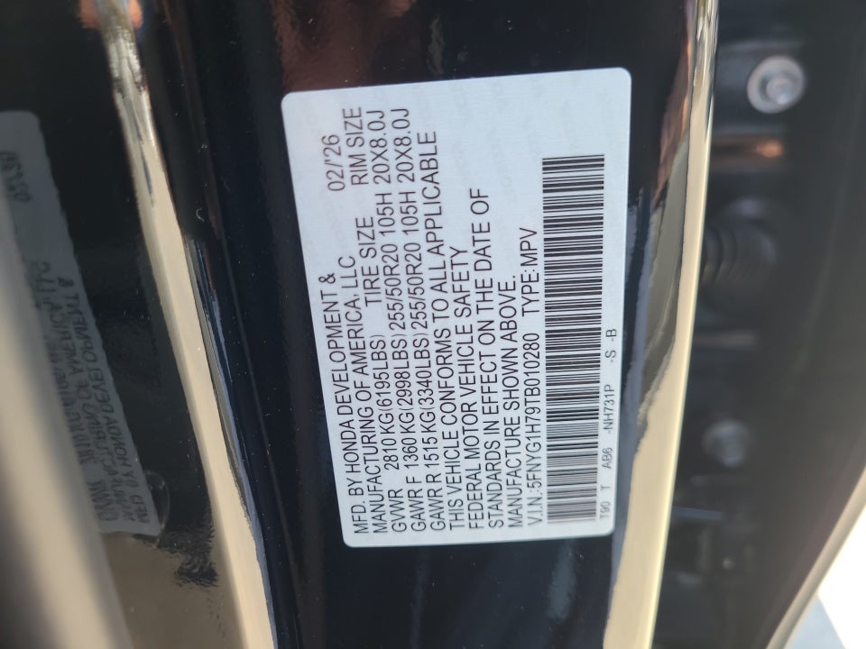 2026 Honda Pilot Touring