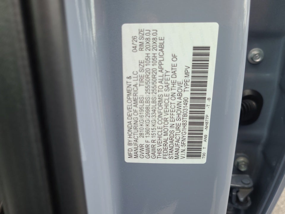 2026 Honda Pilot Elite