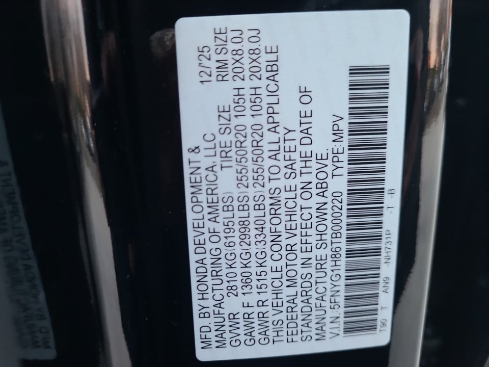 2026 Honda Pilot Elite