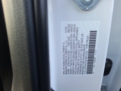 2026 Honda Ridgeline RTL