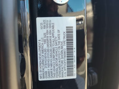 2026 Honda Ridgeline RTL