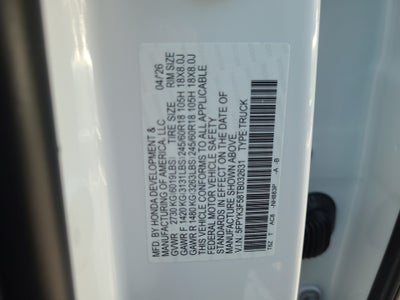 2026 Honda Ridgeline RTL