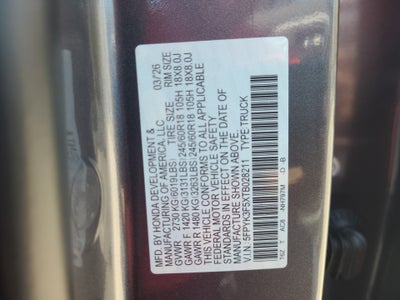 2026 Honda Ridgeline RTL