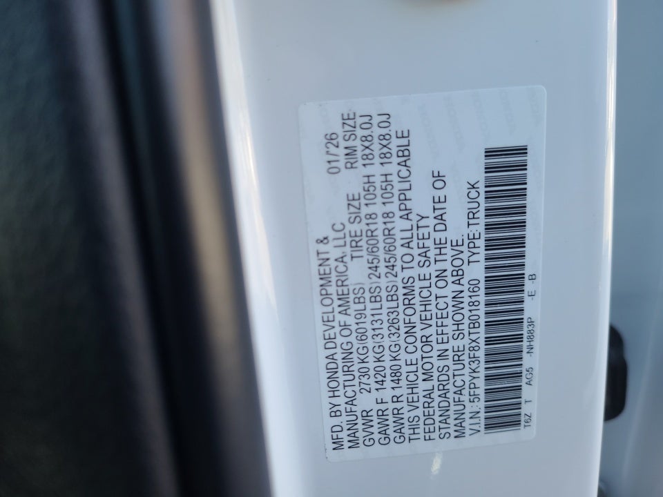 2026 Honda Ridgeline Black Edition