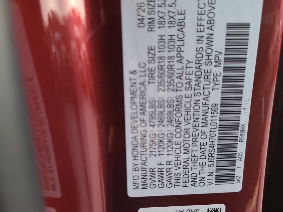 2026 Honda CR-V EX-L AWD