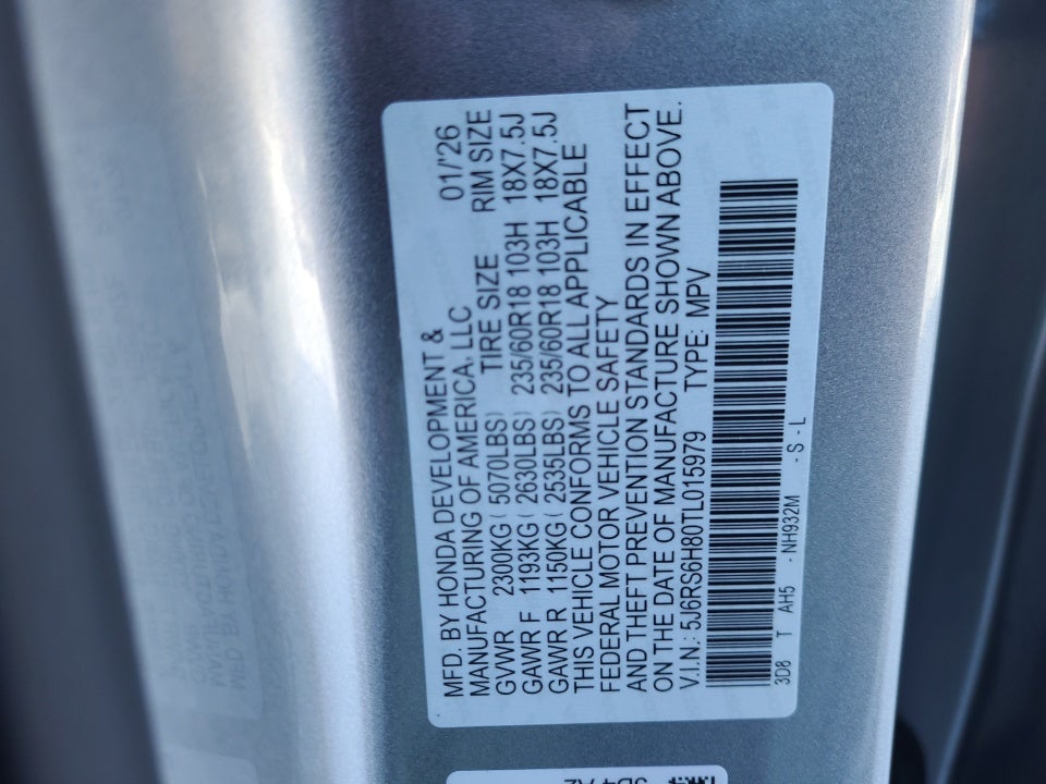 2026 Honda CR-V Hybrid AWD Sport-L