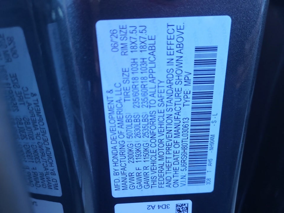 2026 Honda CR-V Hybrid Sport-L