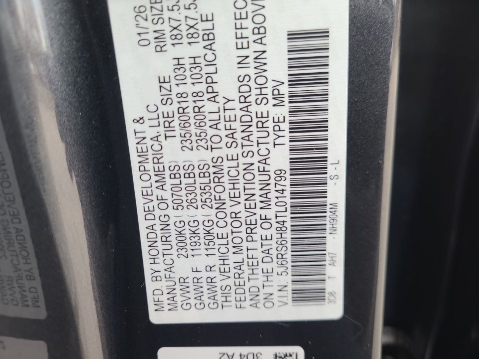 2026 Honda CR-V Hybrid AWD Sport-L