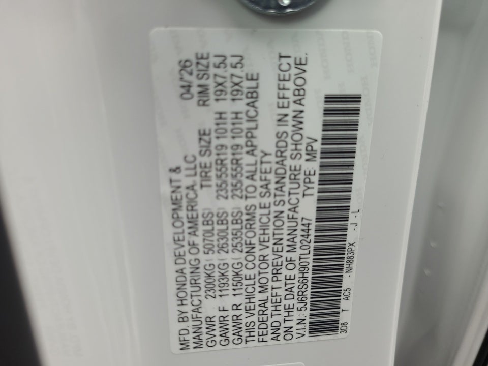 2026 Honda CR-V Hybrid AWD Sport Touring