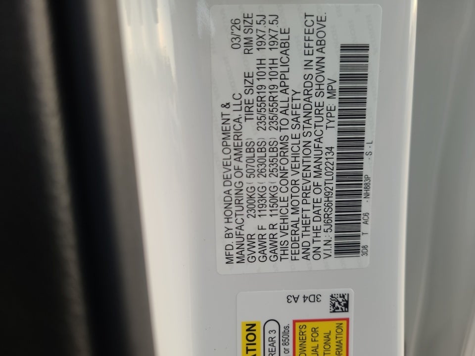 2026 Honda CR-V Hybrid AWD Sport Touring