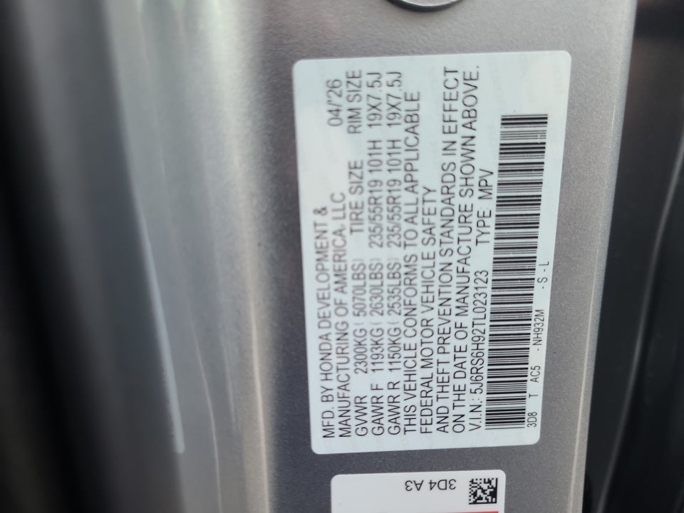 2026 Honda CR-V Hybrid AWD Sport Touring