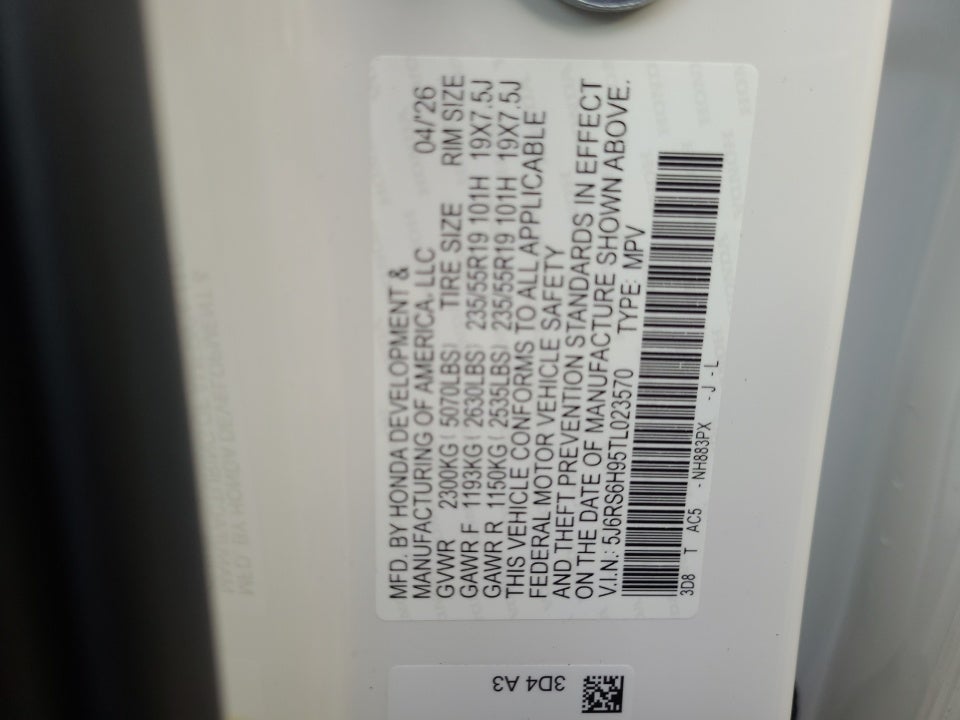 2026 Honda CR-V Hybrid AWD Sport Touring