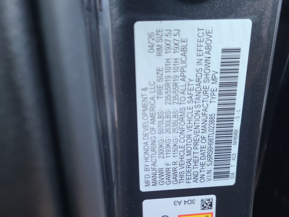 2026 Honda CR-V Hybrid AWD Sport Touring