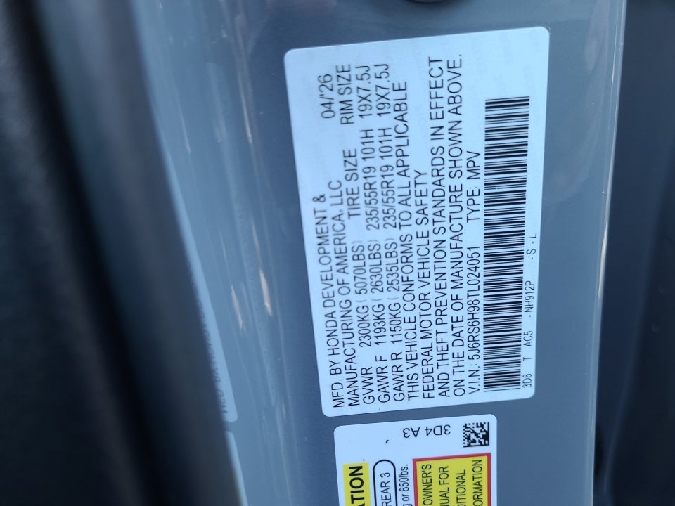 2026 Honda CR-V Hybrid Sport Touring