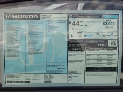 2026 Honda Prelude Coupe
