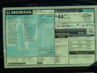 2026 Honda Prelude Coupe