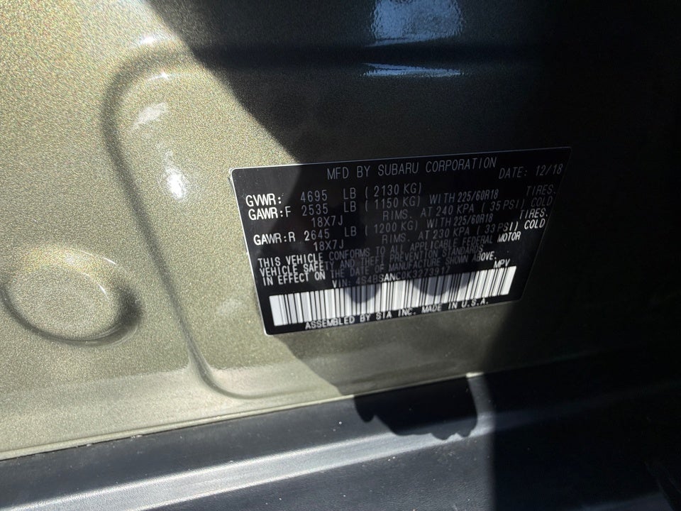 2019 Subaru Outback 2.5i Limited