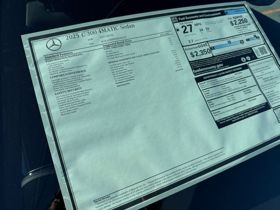 2025 Mercedes-Benz C 300 C 300