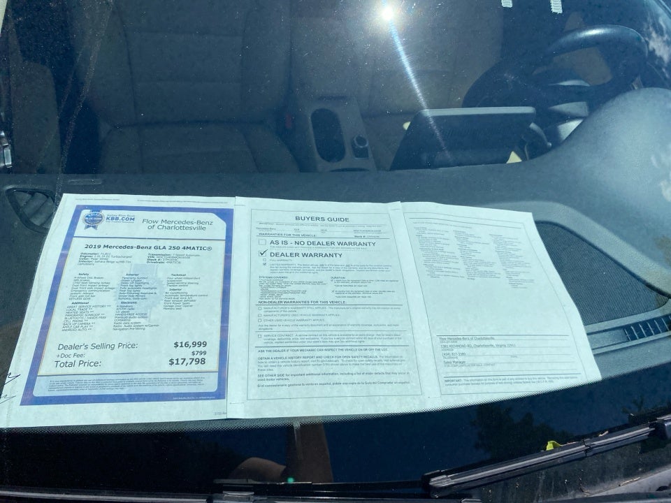 2019 Mercedes-Benz GLA 250 4MATIC®