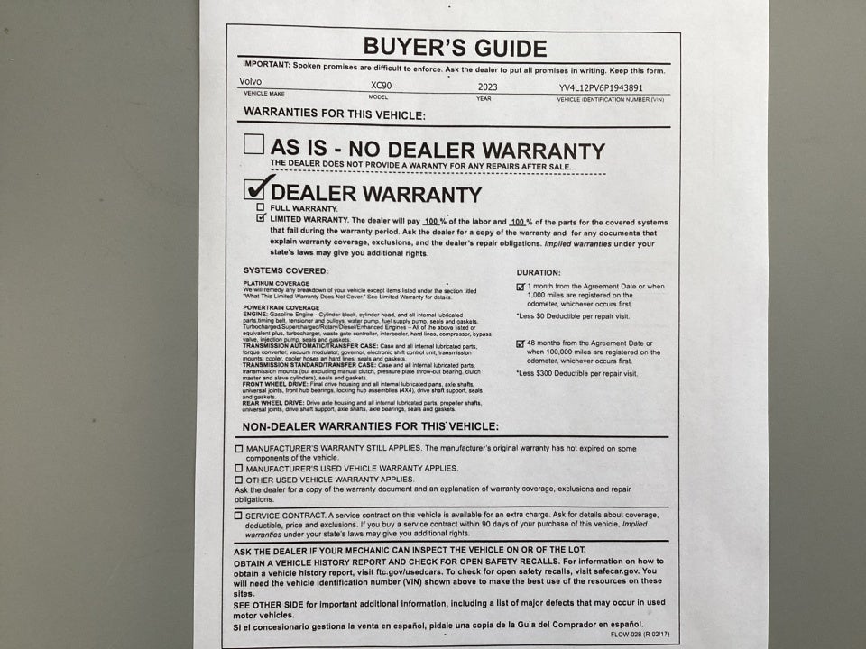 2023 Volvo XC90 B5 Core