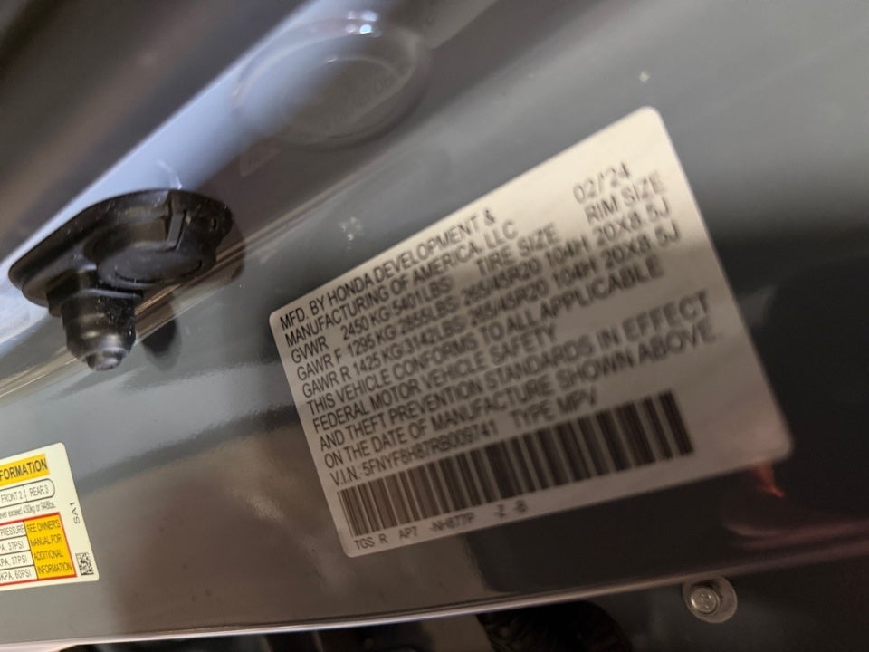 2024 Honda Passport AWD Black