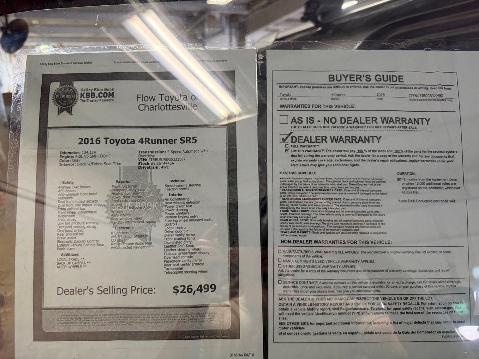 2016 Toyota 4Runner SR5