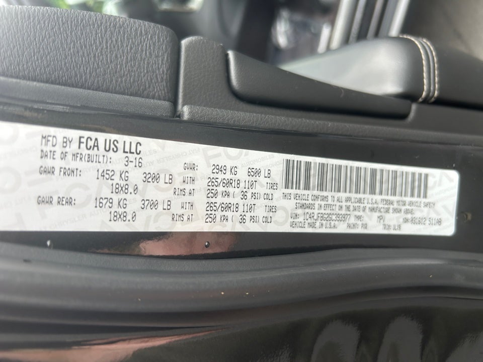 2016 Jeep Grand Cherokee Limited