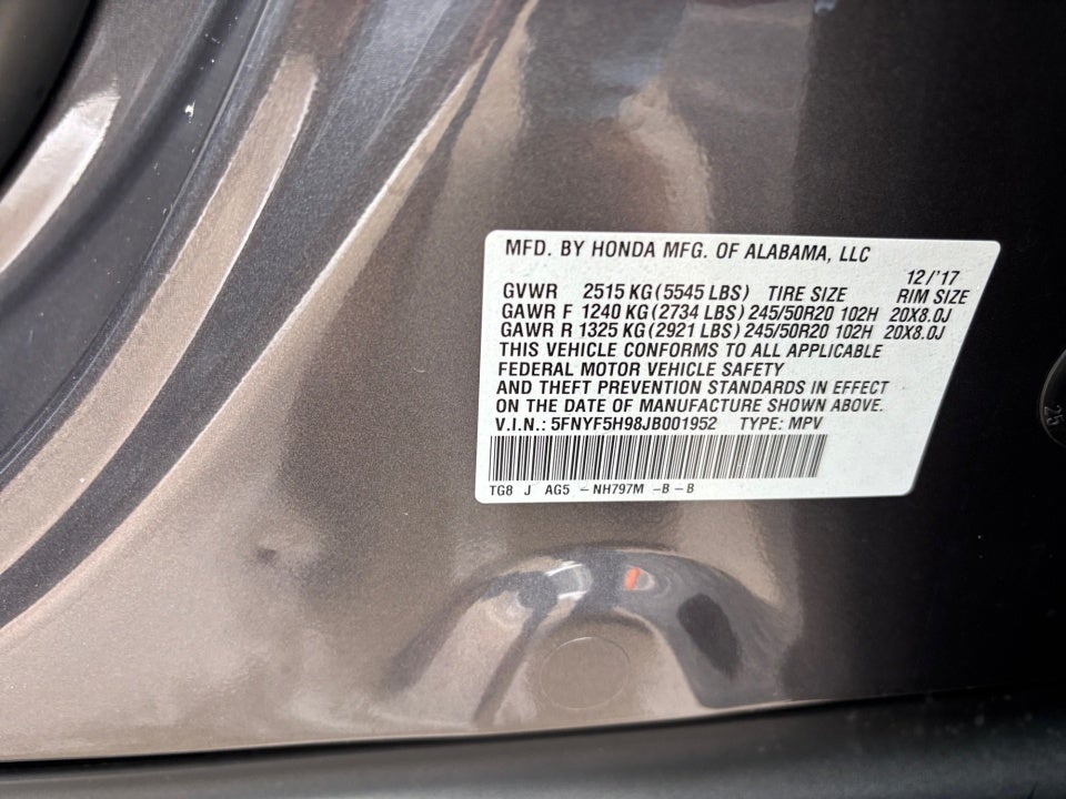 2018 Honda Pilot Touring