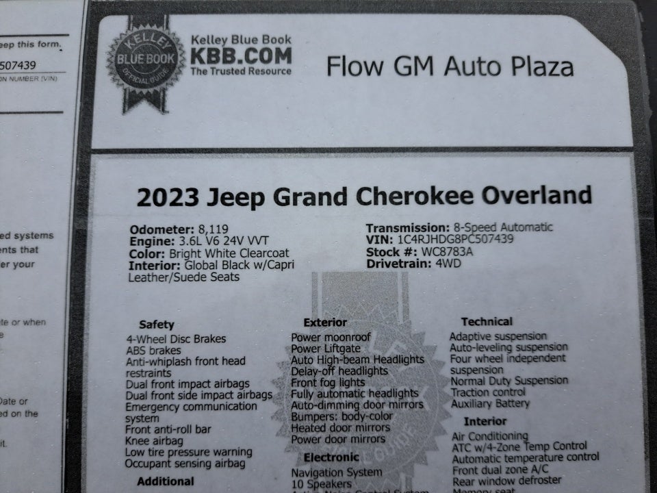 2023 Jeep Grand Cherokee Overland