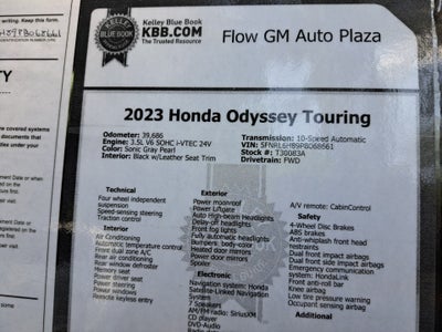 2023 Honda Odyssey Touring