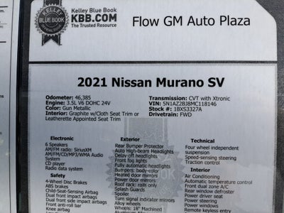 2021 Nissan Murano SV FWD